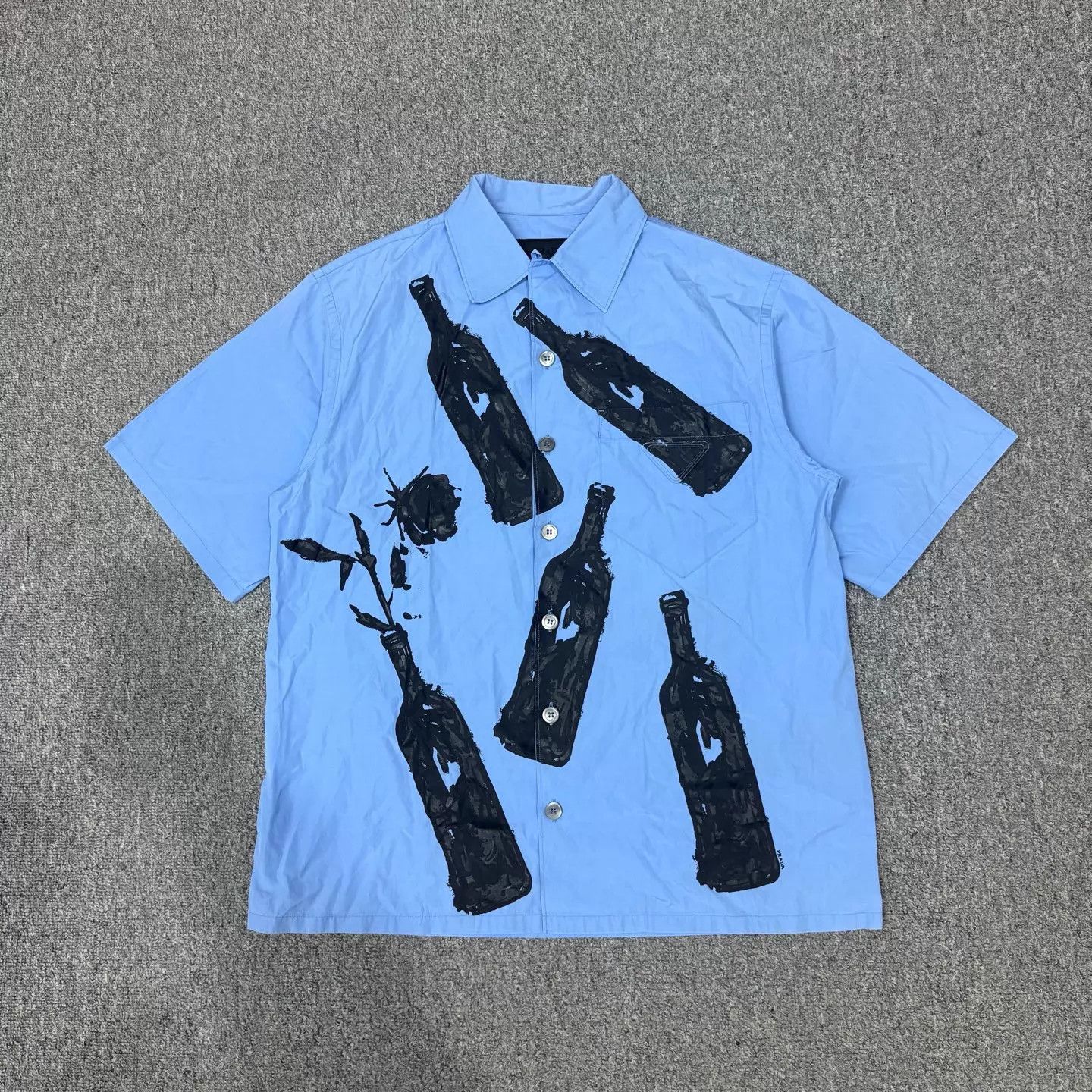 Prada Prada blue bottle print short-sleeve shirt size S 99 new Size US S / EU 44-46 / 1 - 1 Thumbnail