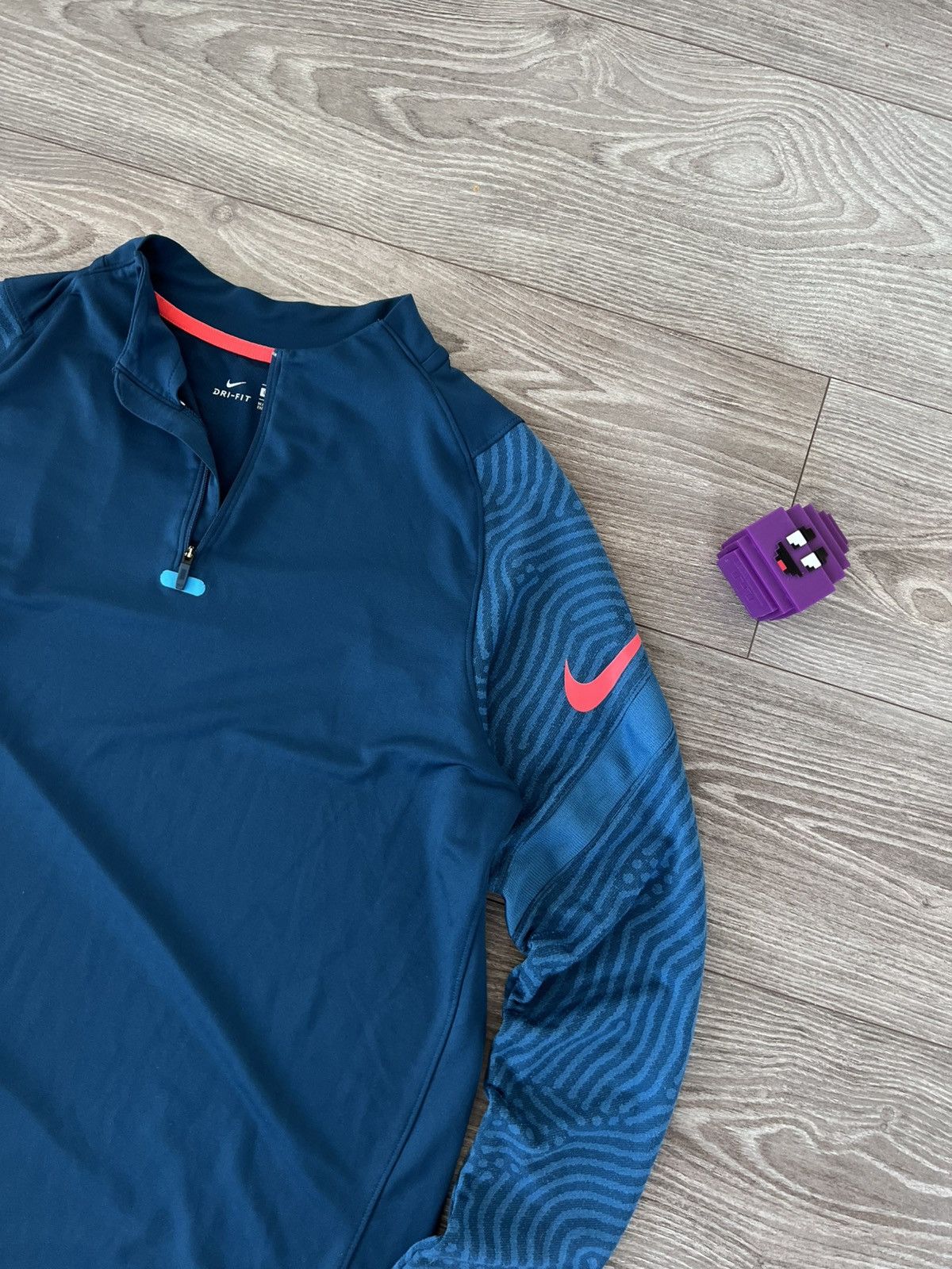 Nike Nike Dry-Fit Football Strike Drill Training 1/3 Zip Shirt Size US L / EU 52-54 / 3 - 13 Thumbnail