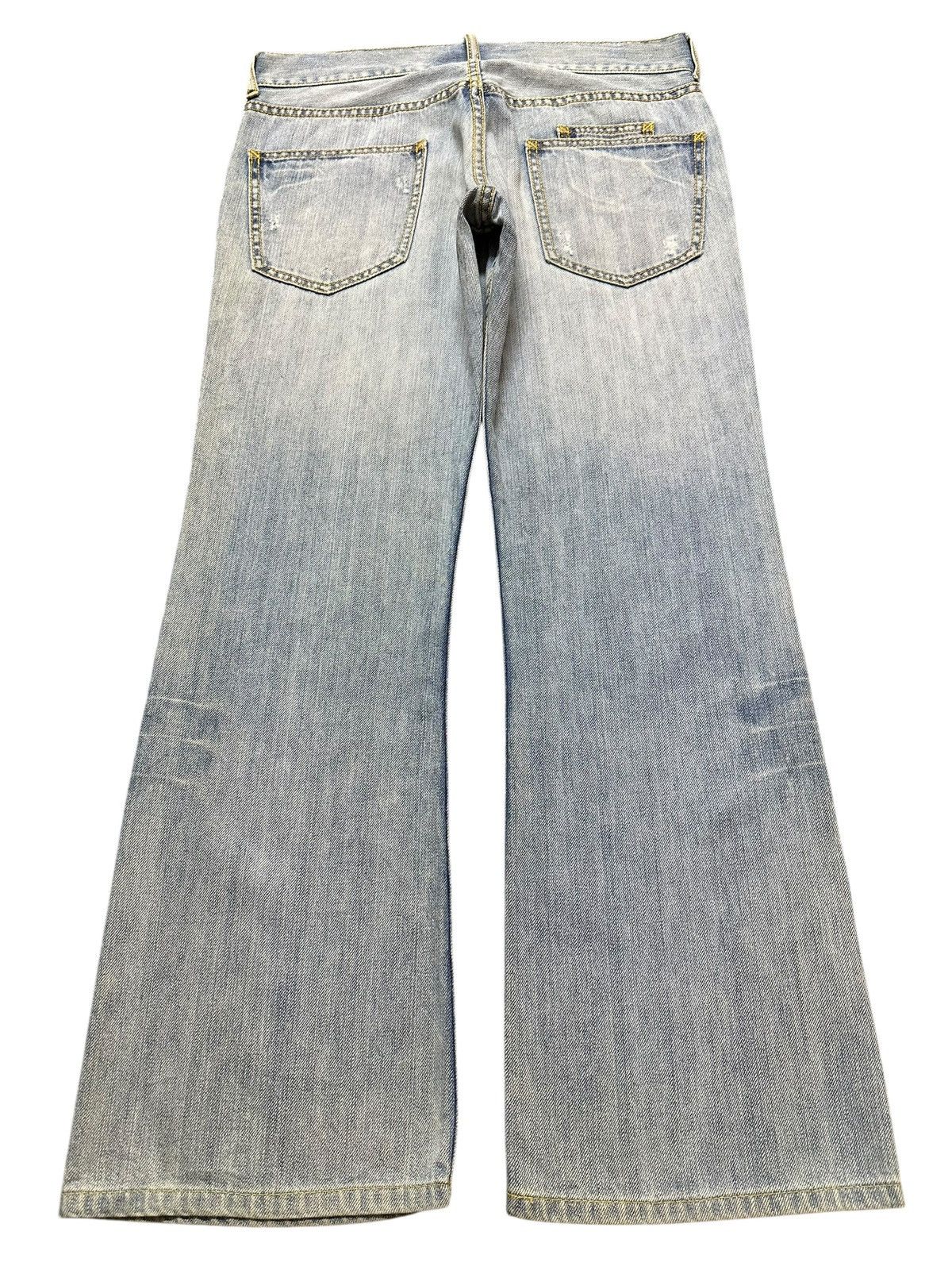 Japanese Brand Vintage Japanese Brand Blue Faded Wash Clawmark Style Baggy Size US 31 - 2 Thumbnail