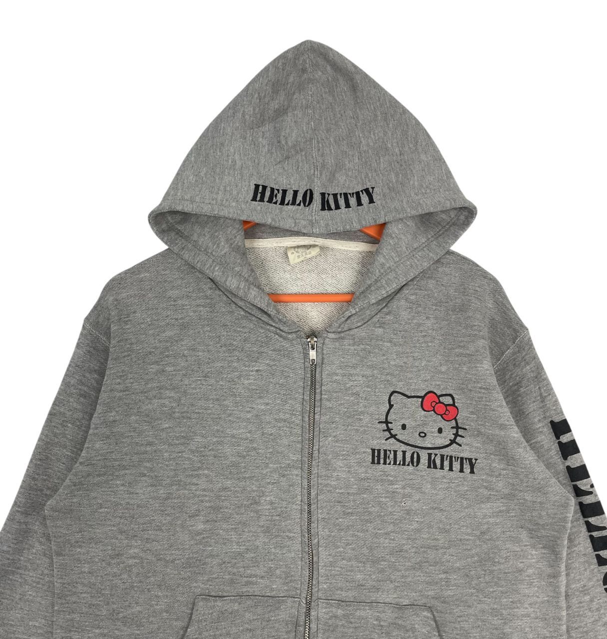 Anime Vintage Hello Kitty Backhit Printed Logo Fullzipper Hoodie Size M / US 6-8 / IT 42-44 - 5 Thumbnail