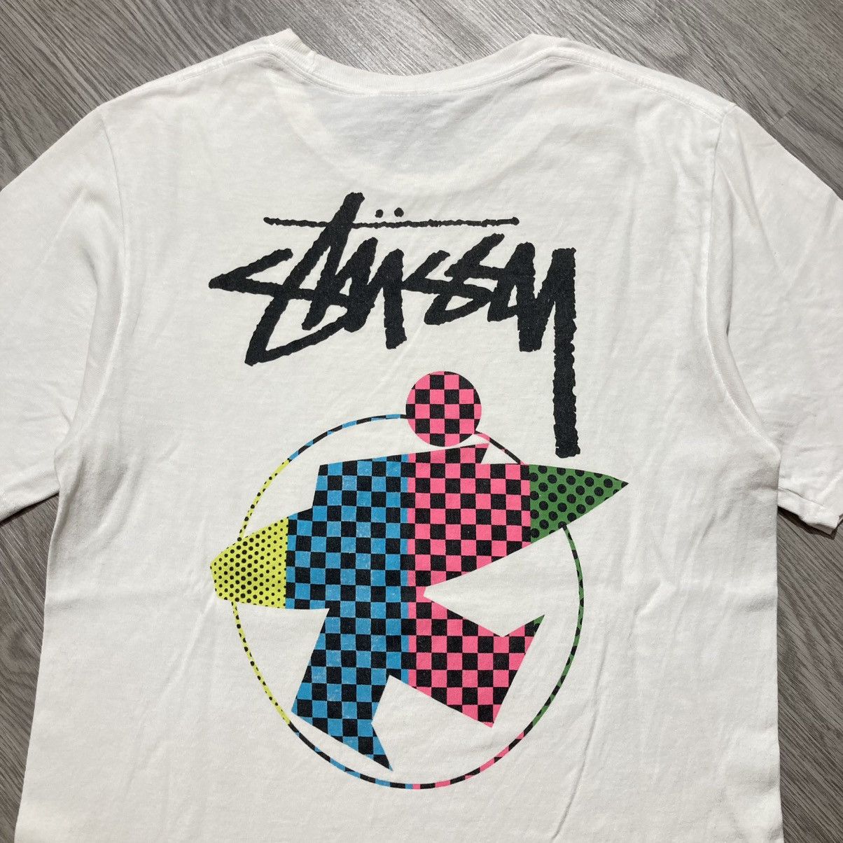 Stussy Stussy Surfman Beach Logo T-shirt White Size US S / EU 44-46 / 1 - 3 Thumbnail
