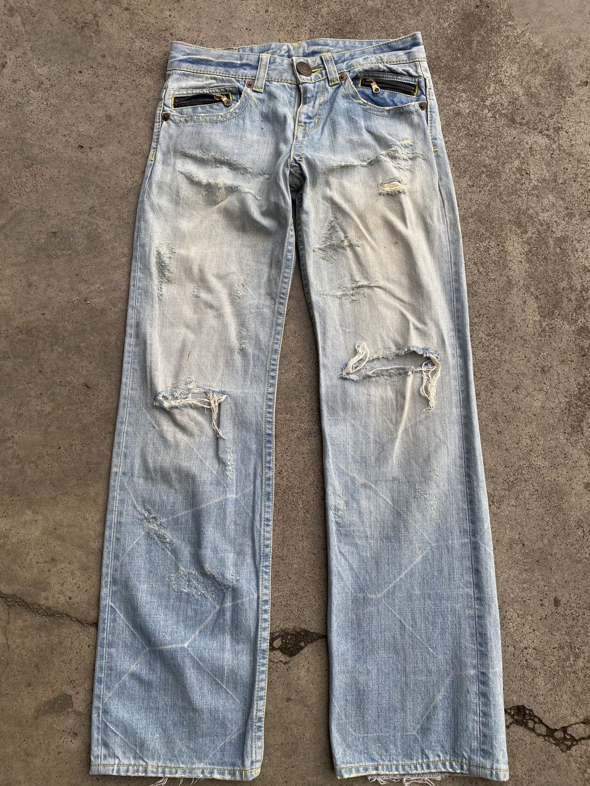 If Six Was Nine × Japanese Brand × Vintage Vintage cold denim jeans Size 30" / US 8 / IT 44 - 1 Thumbnail