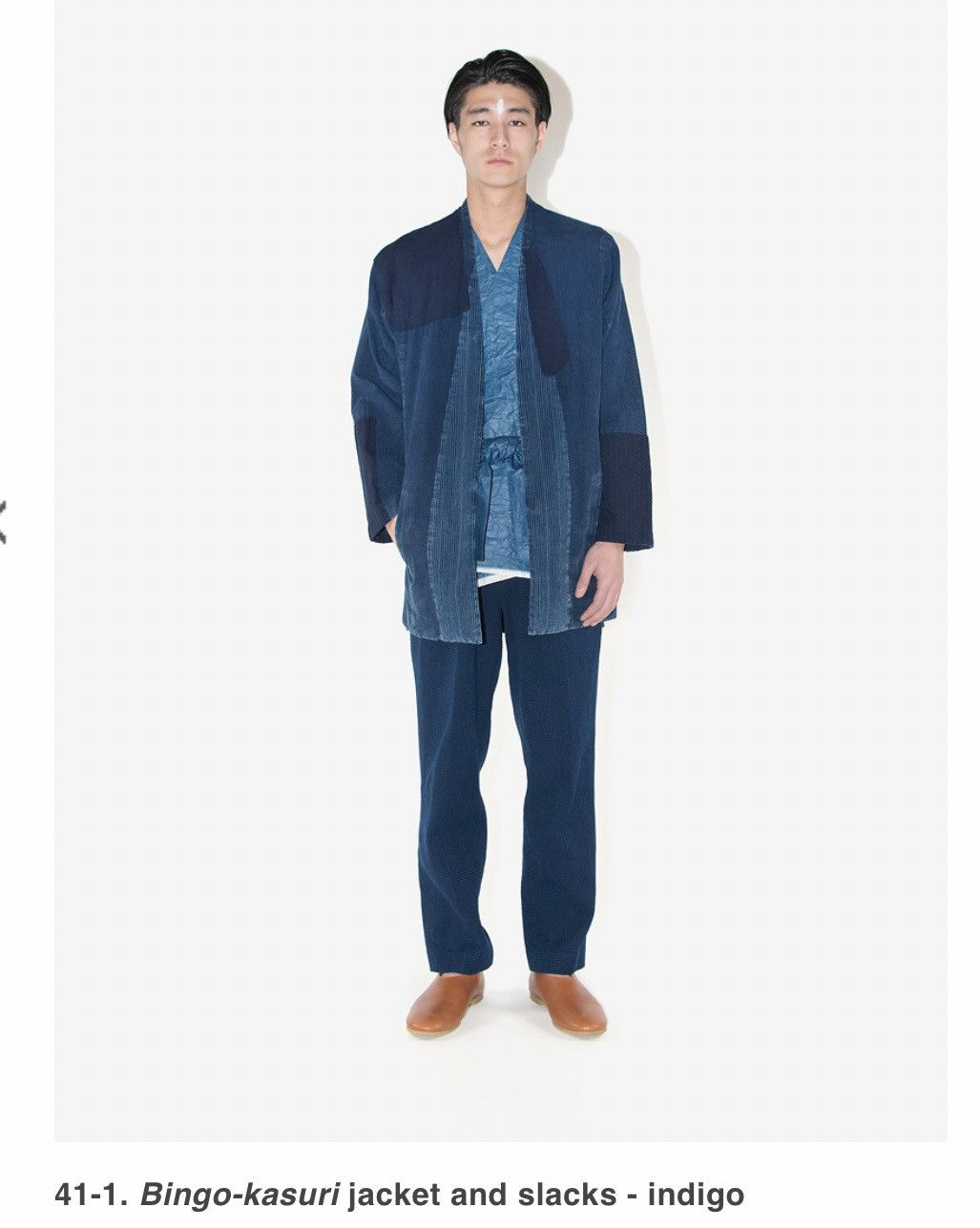 Scaled patchwork jeans-スケールパッチワークジーンズ-COSMIC