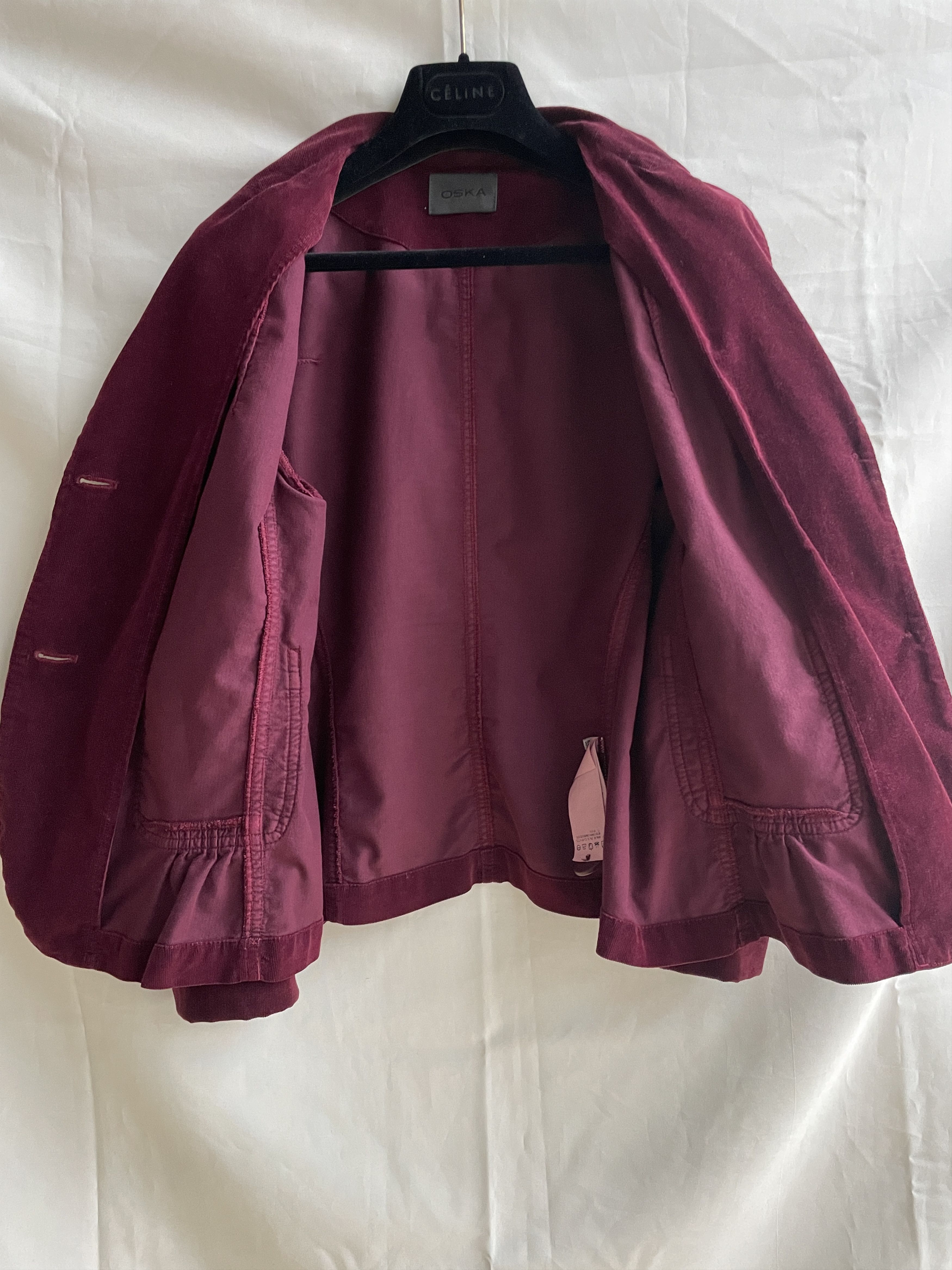 OSKA OSKA 534 Womens Corduroy Blazer Size 1 Size S / US 4 / IT 40 - 3 Thumbnail
