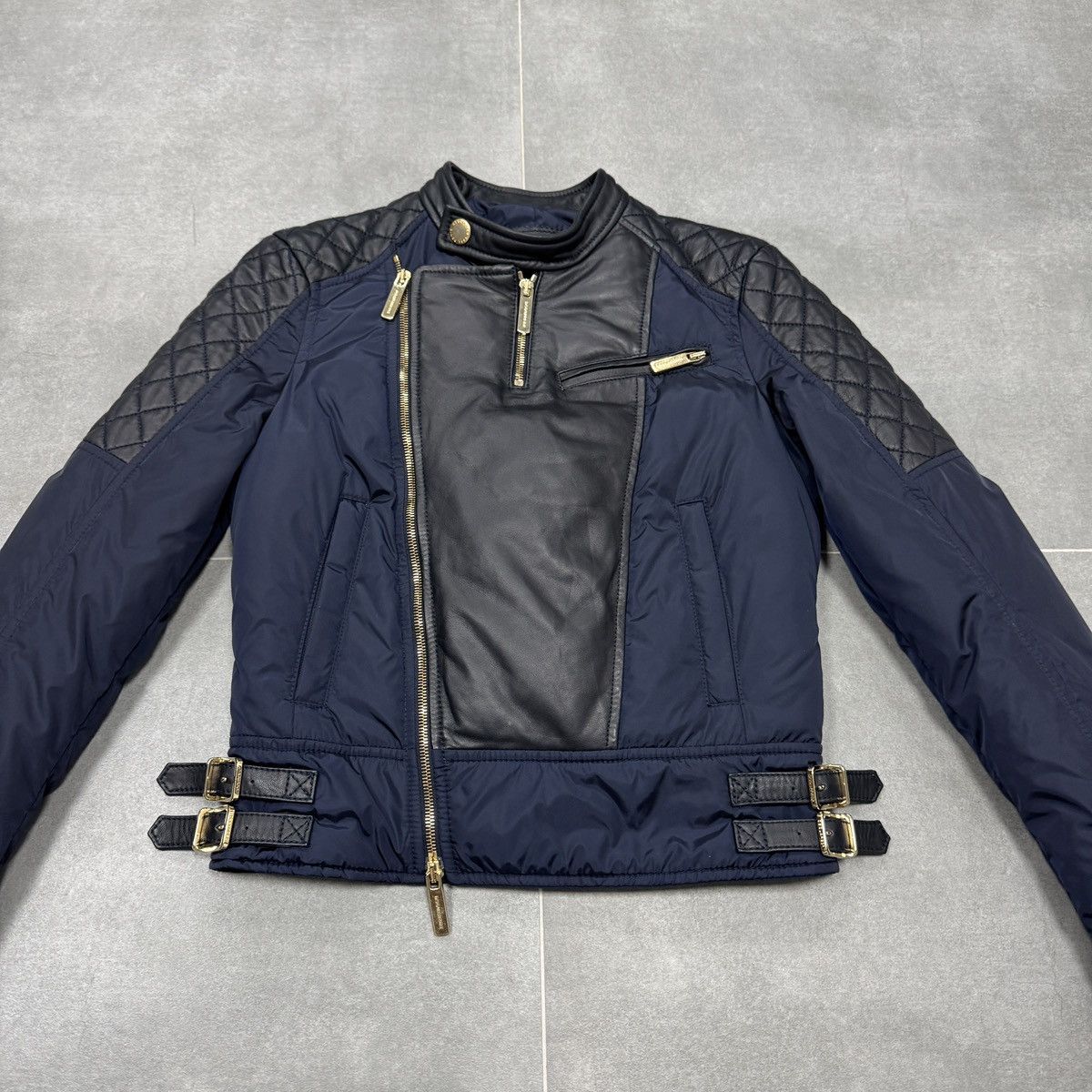 Dsquared2 Dsquared2 Nylon Leather Down Biker Jacket Women Size 42 Size S / US 4 / IT 40 - 5 Thumbnail