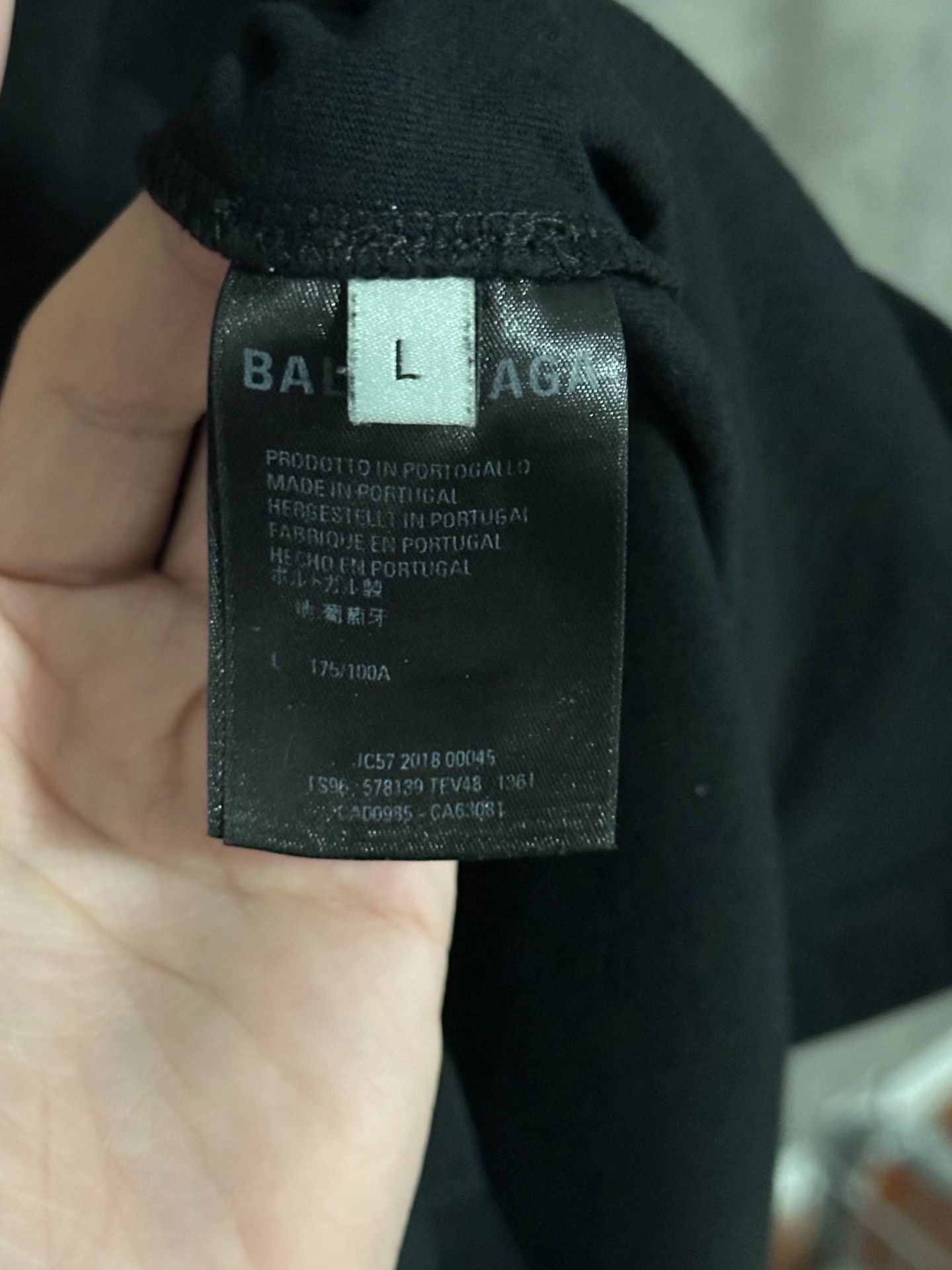 Balenciaga Balenciaga Black Double B Logo T-Shirt Size US L / EU 52-54 / 3 - 3 Thumbnail