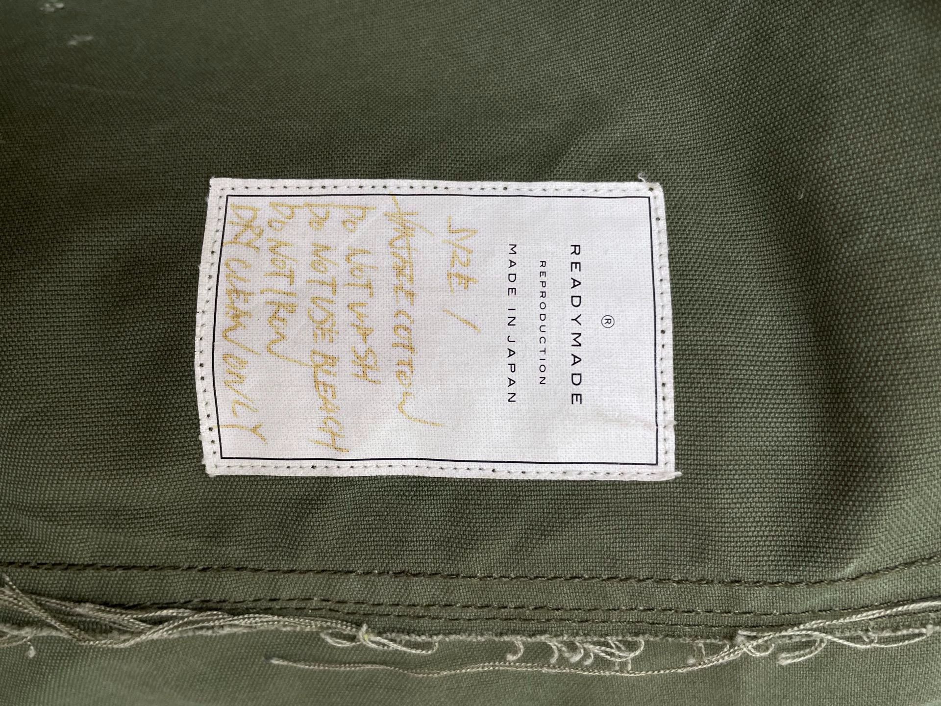READYMADE Readymade Olive Green Patterned Sleeve Jacket Size US S / EU 44-46 / 1 - 5 Thumbnail