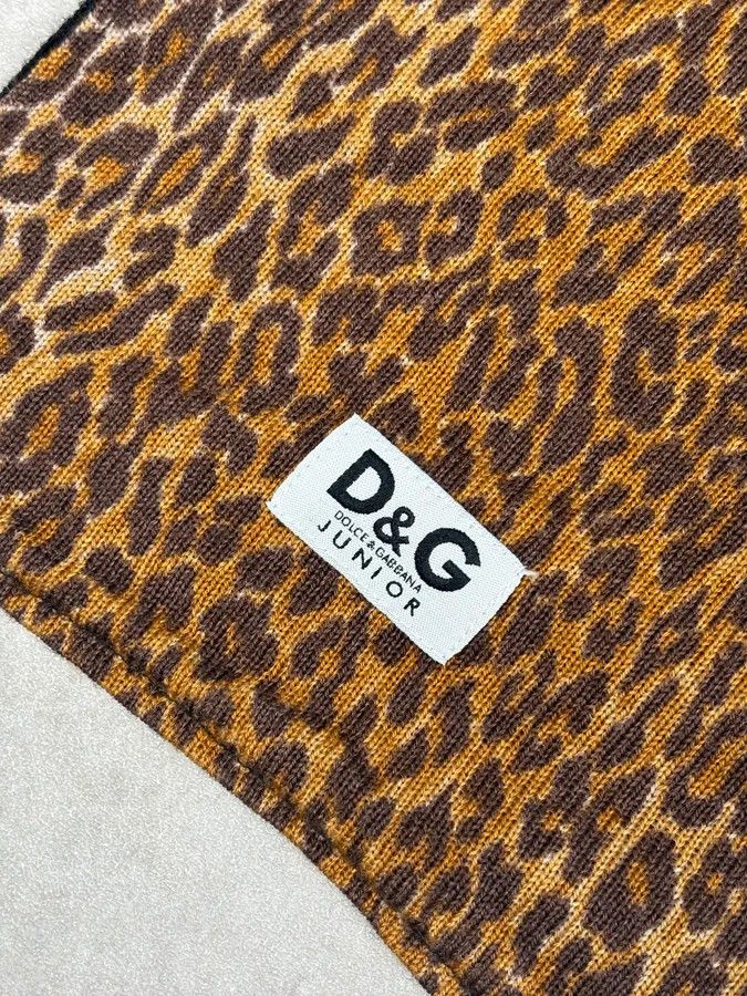 Dolce & Gabbana SS1999 Dolce & Gabbana Brown Wool Leopard Scarf Size ONE SIZE - 4 Thumbnail