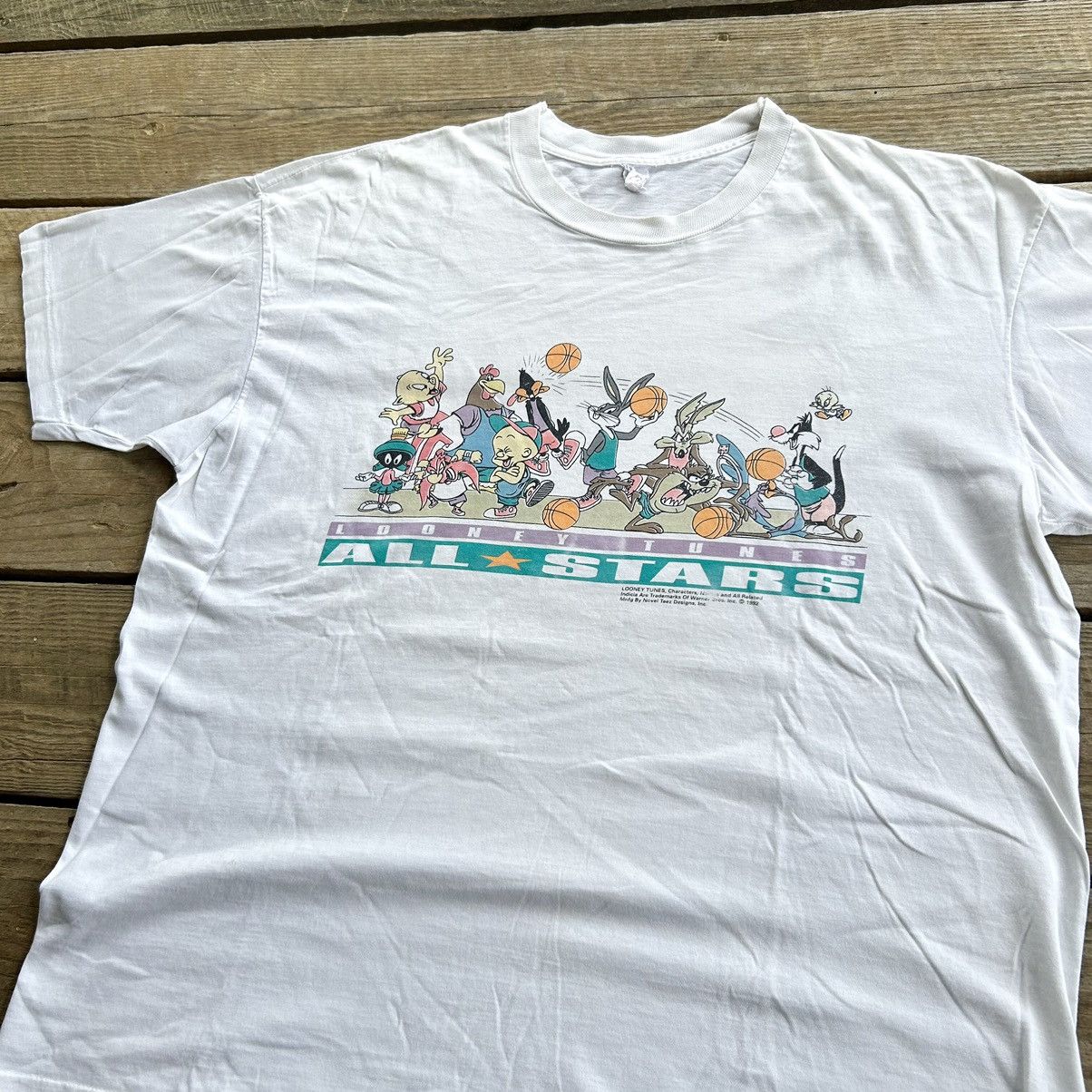 NBA Vintage 1992 Looney Tunes All Stars Basketball Taz T Shirt Size US XL / EU 56 / 4 - 1 Thumbnail