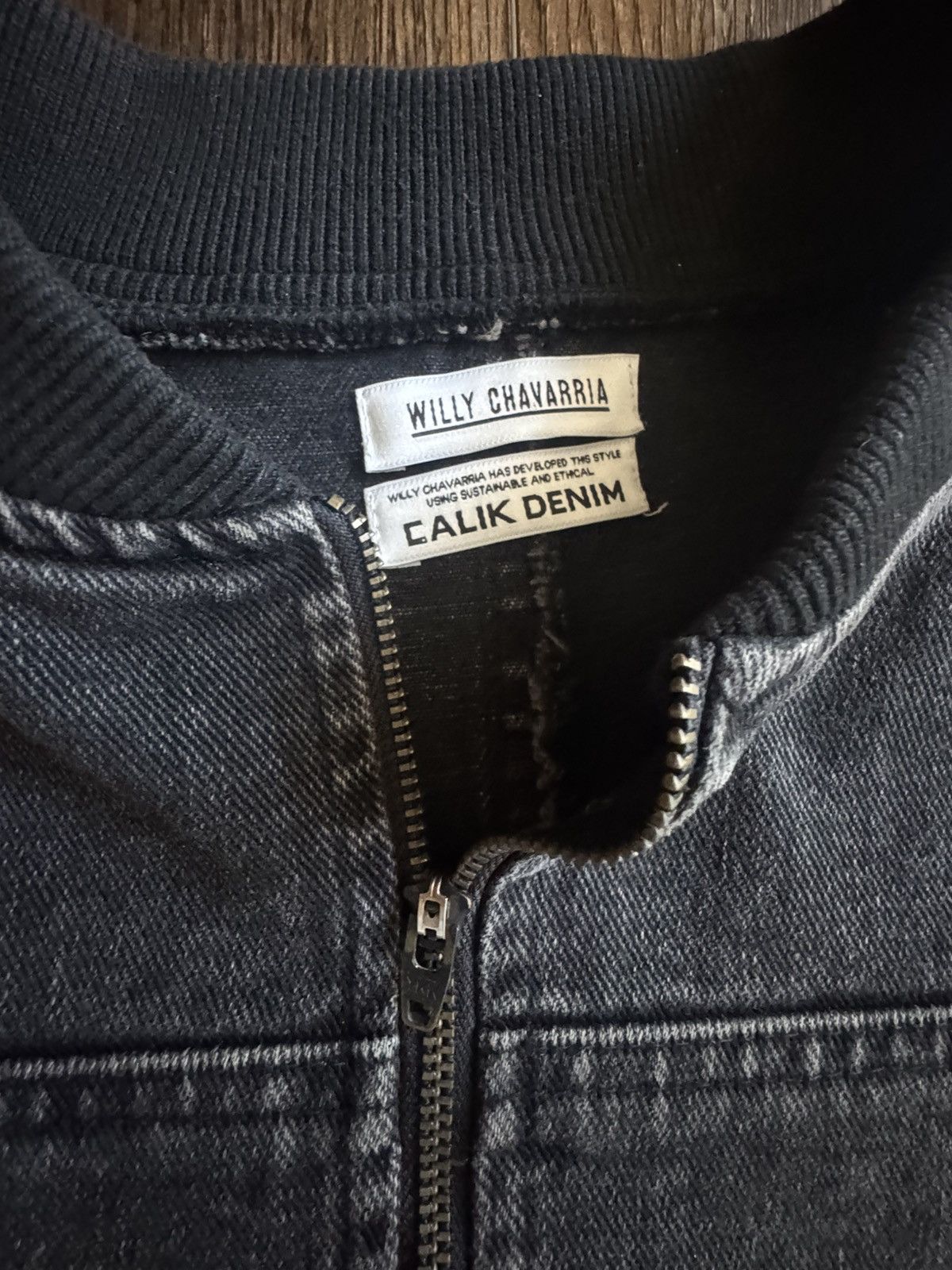 Willy Chavarria Warrior Zip Crew-Washed Black Size US M / EU 48-50 / 2 - 6 Thumbnail