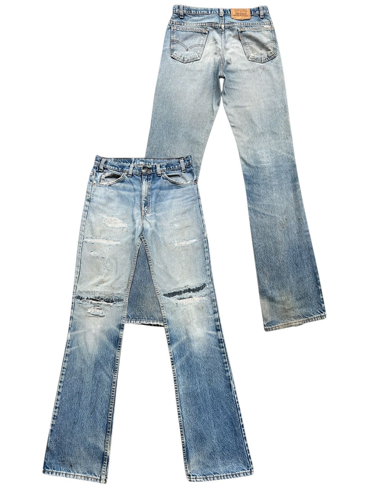 Levi's Vintage 90s Levis 517 USA Distressed Flare Denim Jeans
