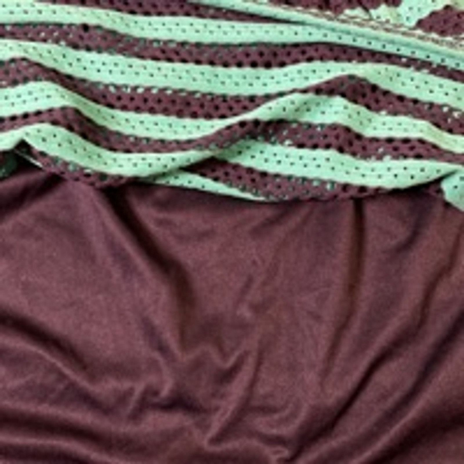 Other Retro Fit & Flare Striped Crochet Overlay Dress Teal Navy Size M / US 6-8 / IT 42-44 - 5 Thumbnail