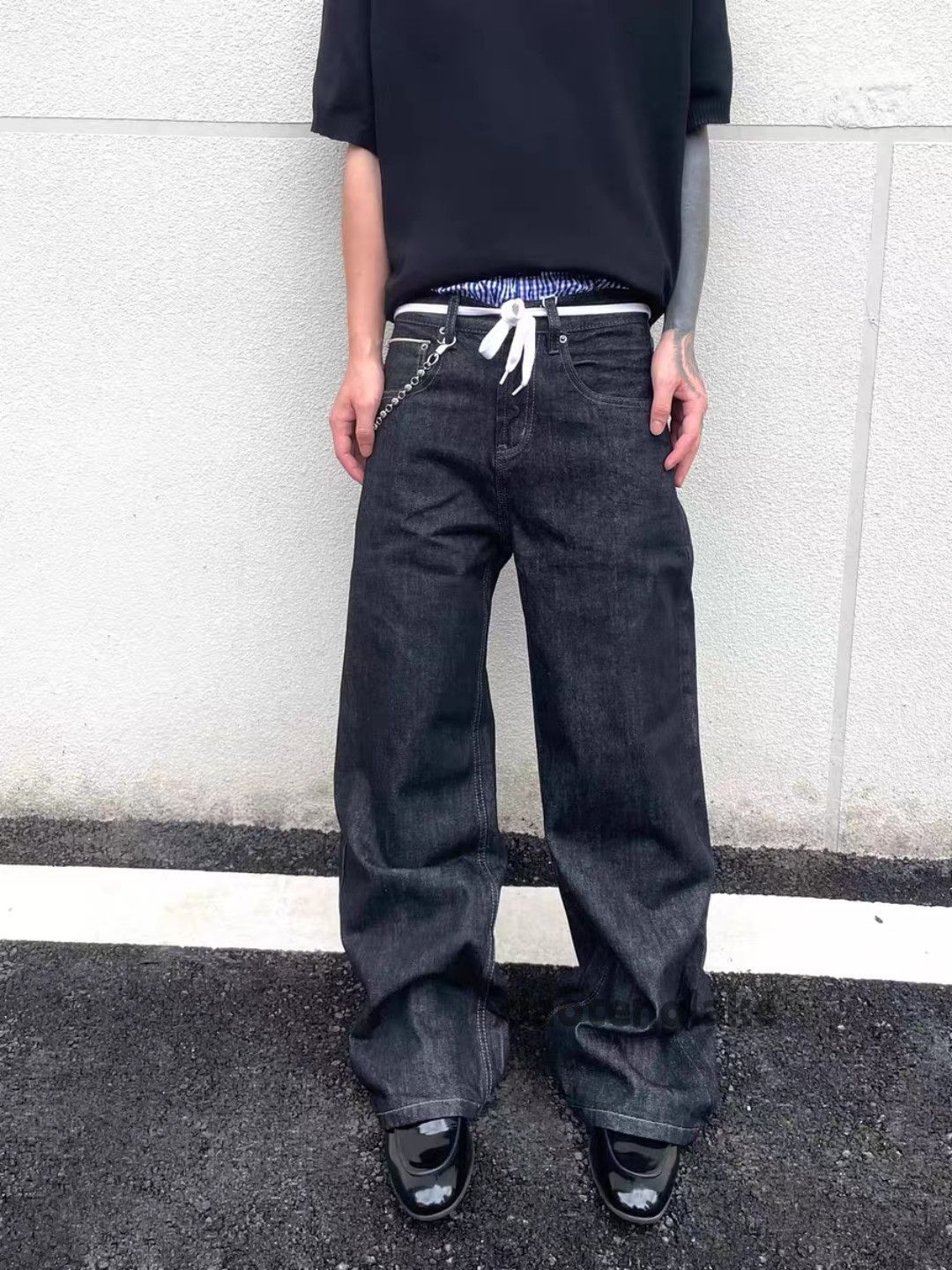 Jean xz vintage wide Leg flared hiphop carpenter y2k jeans Size US 34 / EU 50 - 1 Thumbnail