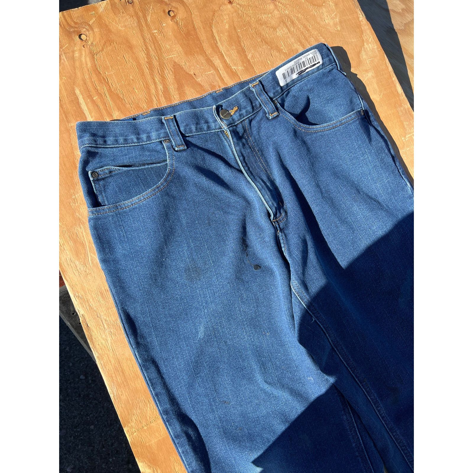 Carhartt Carhartt Jeans Mens 34x32 Blue Denim Utility Work Pants Size US 34 / EU 50 - 13 Thumbnail