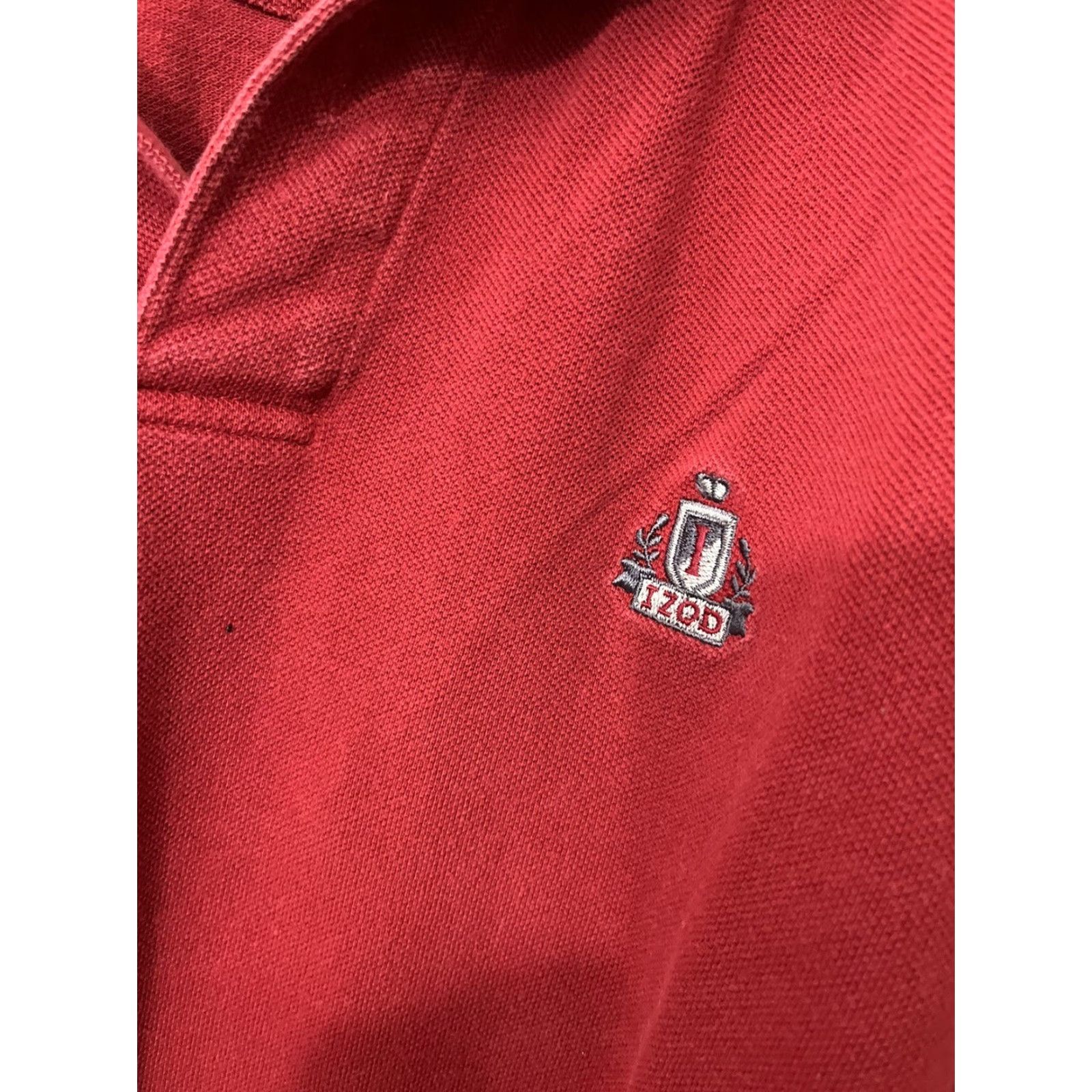 Izod IZOD GOLF POLO SHIRT Men's Medium Red Solid Casual Classic Size US M / EU 48-50 / 2 - 2 Thumbnail