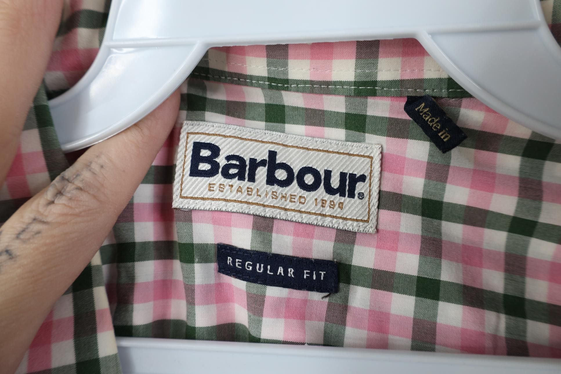 Barbour Barbour Spell Out Collared Button Down Shirt Plaid Cotton Size US XXL / EU 58 / 5 - 7 Thumbnail