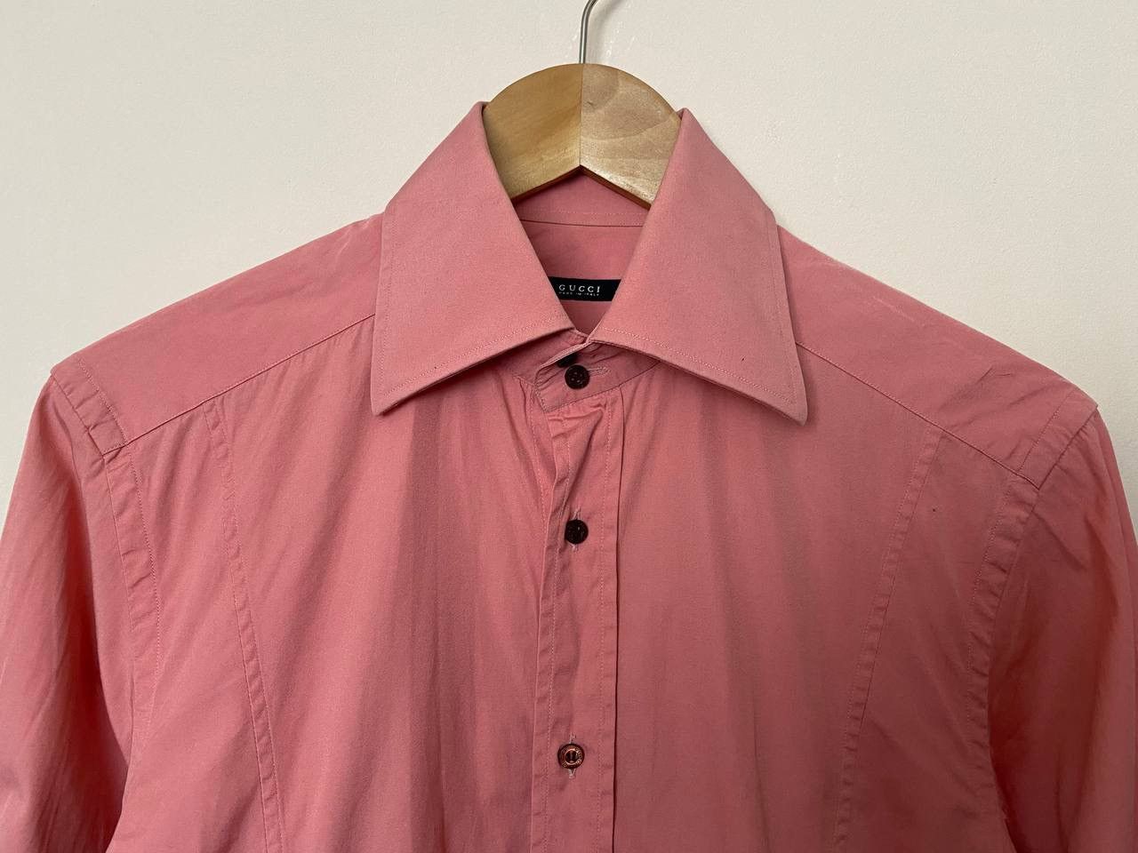 Gucci × Tom Ford × Vintage GUCCI Shirt Button Up Long Sleeve Slim Fit Suit Tom Ford Era Size US M / EU 48-50 / 2 - 2 Thumbnail