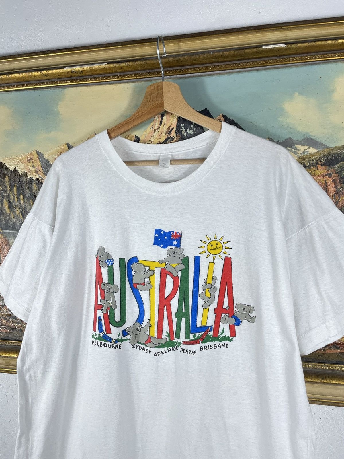 Vintage Vintage retro 90s T shirt Tee Baggy Loose Skate Boxy Art Size US XL / EU 56 / 4 - 4 Thumbnail