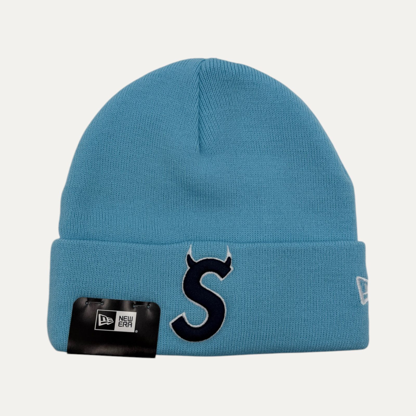 Supreme Supreme New Era Devil S Logo Beanie` Size ONE SIZE - 1 Thumbnail