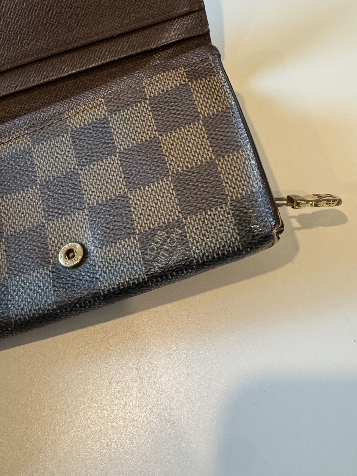 Louis Vuitton × Vintage Vintage Louis Vuitton Tri-Fold Wallet Brown Size ONE SIZE - 6 Thumbnail