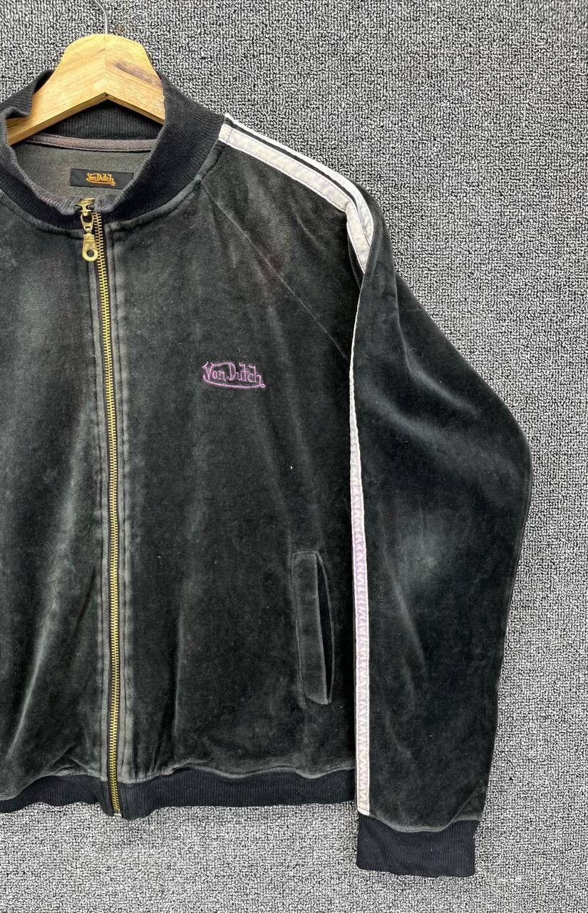 Von Dutch Vintage Von Dutch Rare Velvet Zip Up Jacket Size L / US 10 / IT 46 - 3 Thumbnail