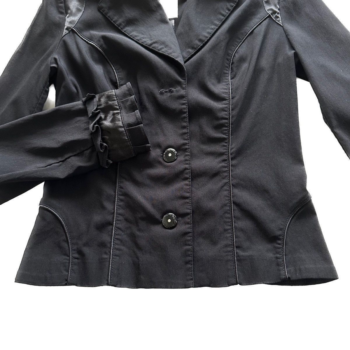 Vintage Baby Phat Gold Cat Satin Trim Frilly Cuff Black Blazer XL Size XL / US 12-14 / IT 48-50 - 6 Thumbnail