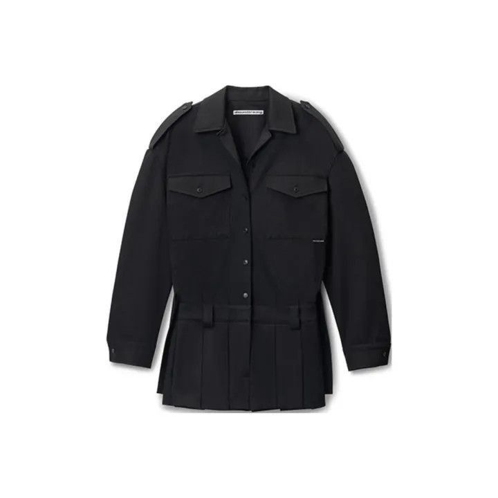Alexander Wang Alexander Wang Black Button-Up Long Sleeve Dress - Size XS / US 0-2 / IT 36-38 - 1 Thumbnail