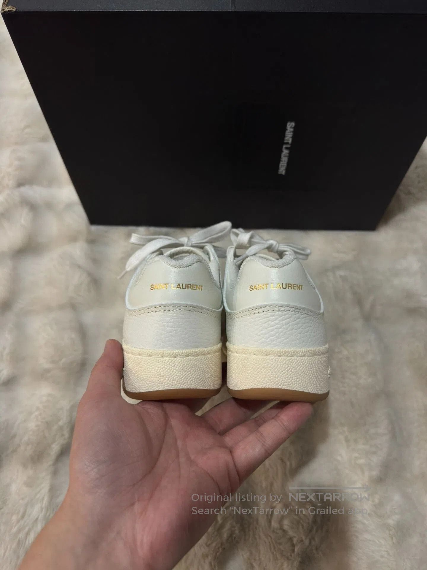 Yves Saint Laurent Saint Laurent SL61 Women's White Sneakers. Size US 6.5 / IT 36.5 - 7 Thumbnail