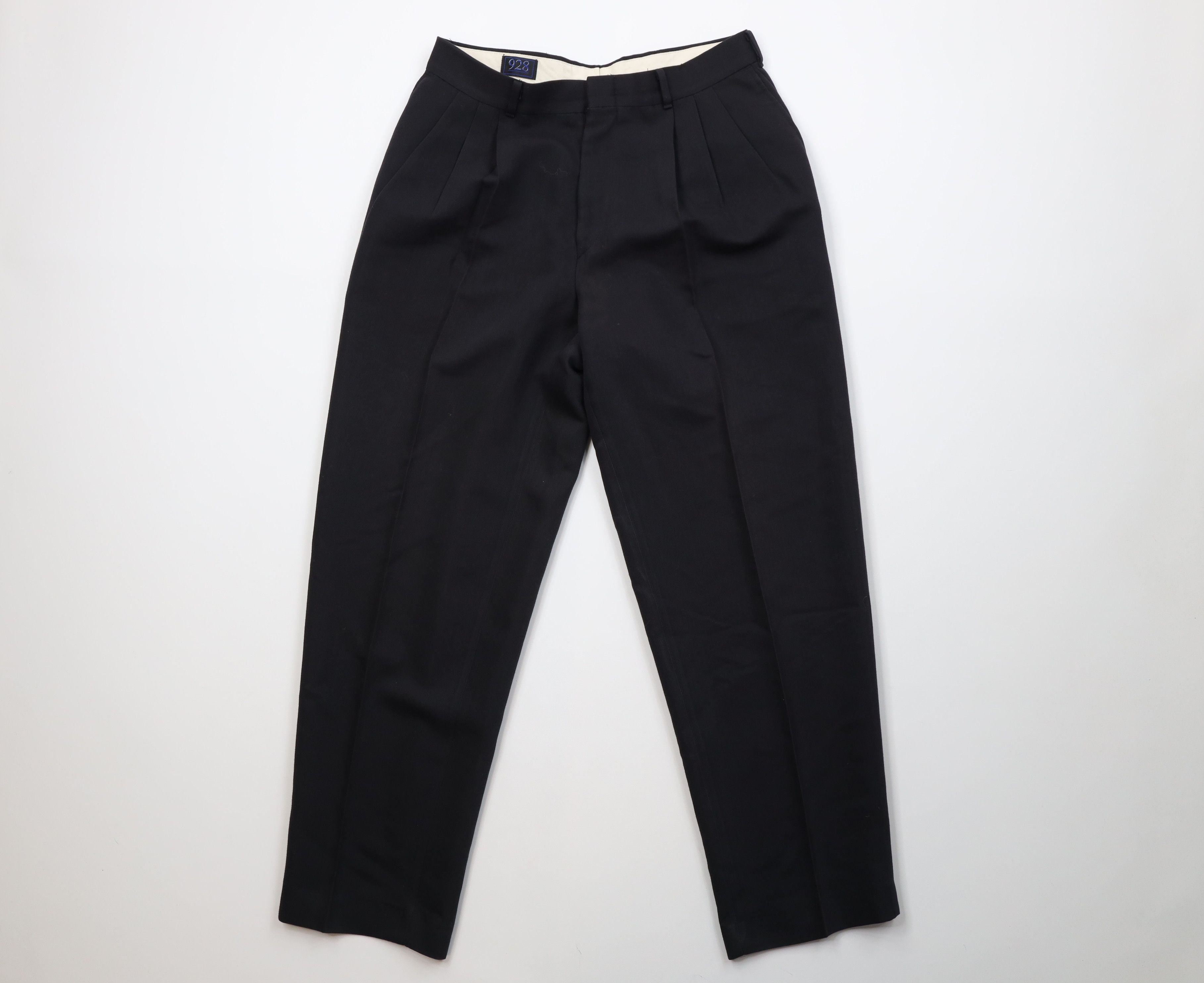 Vintage Vintage 90s Streetwear Gabardine Blend Chino Pants Black USA Size US 30 / EU 46 - 1 Thumbnail