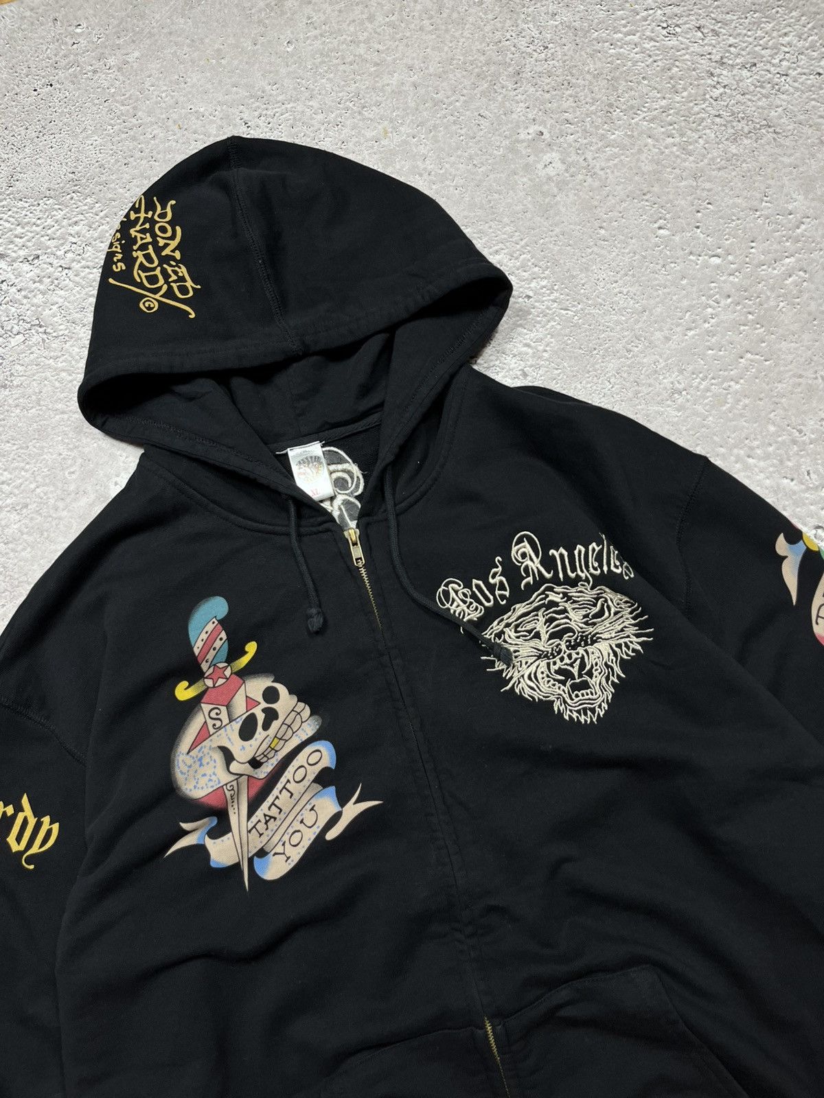 Ed Hardy Ed Hardy XL Zip Hoodie Made in USA with Embroidered Logos Size US XL / EU 56 / 4 - 5 Thumbnail