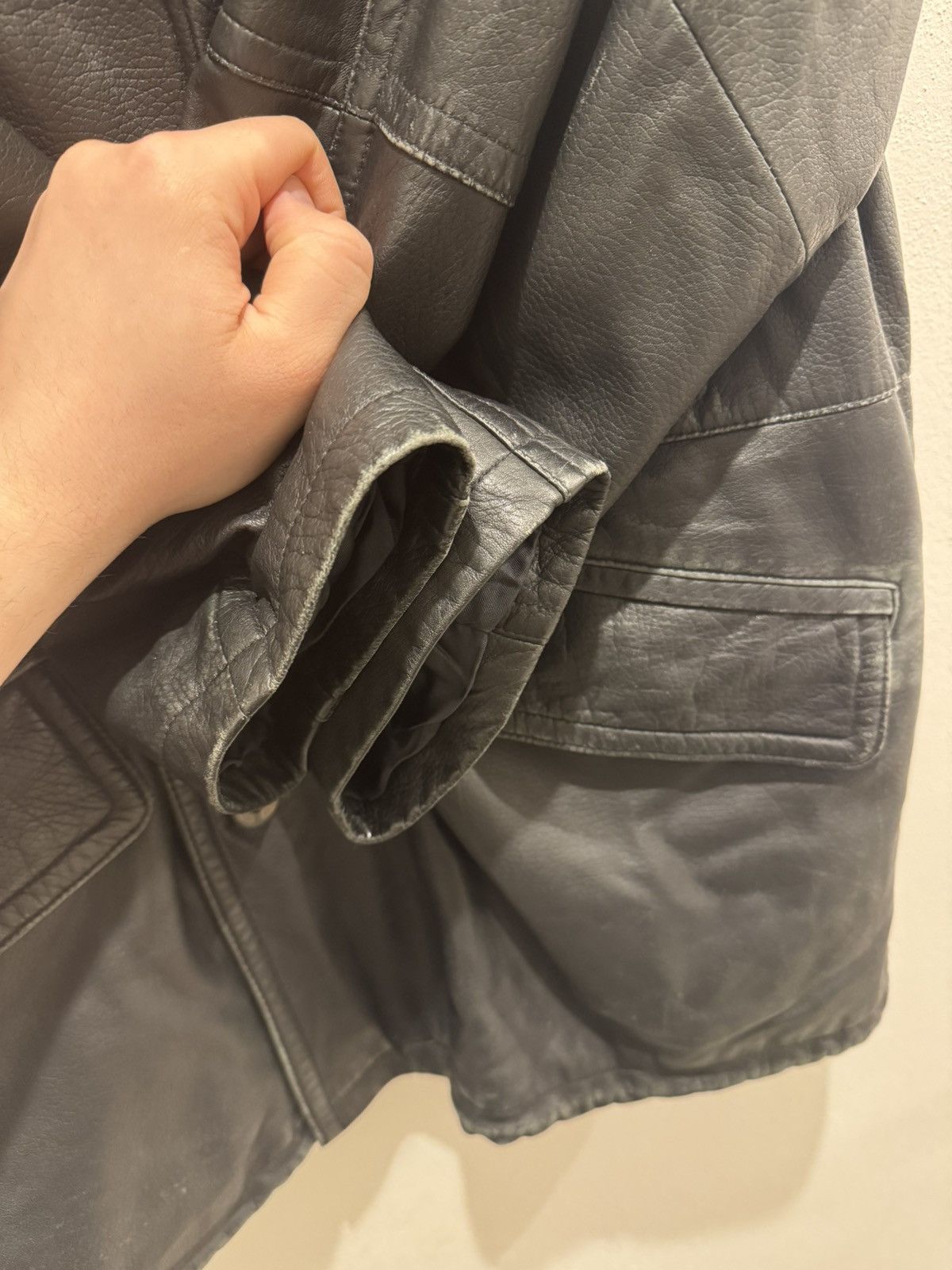 Burberry × Vintage Vintage Burberry Leather Coat 52 (L) Size US L / EU 52-54 / 3 - 5 Thumbnail