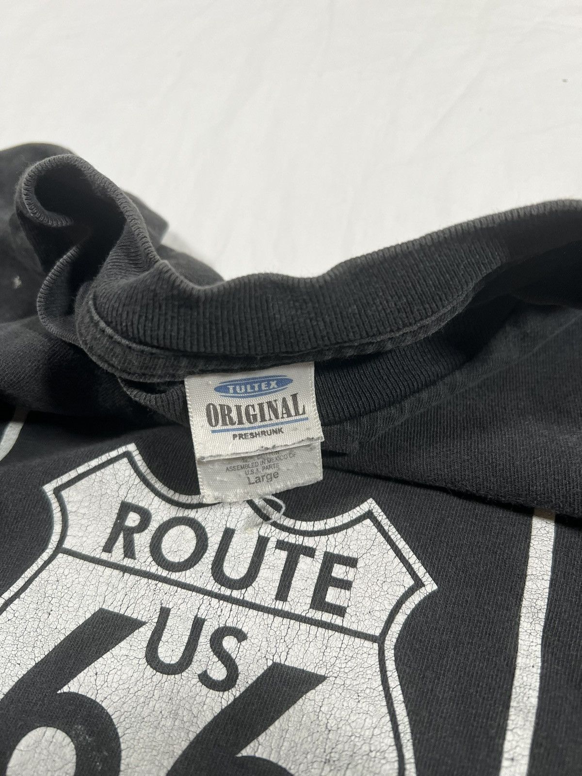 Vintage Vintage Paint Splattered ERD Style Classic Route 66 Tee Size US L / EU 52-54 / 3 - 3 Thumbnail
