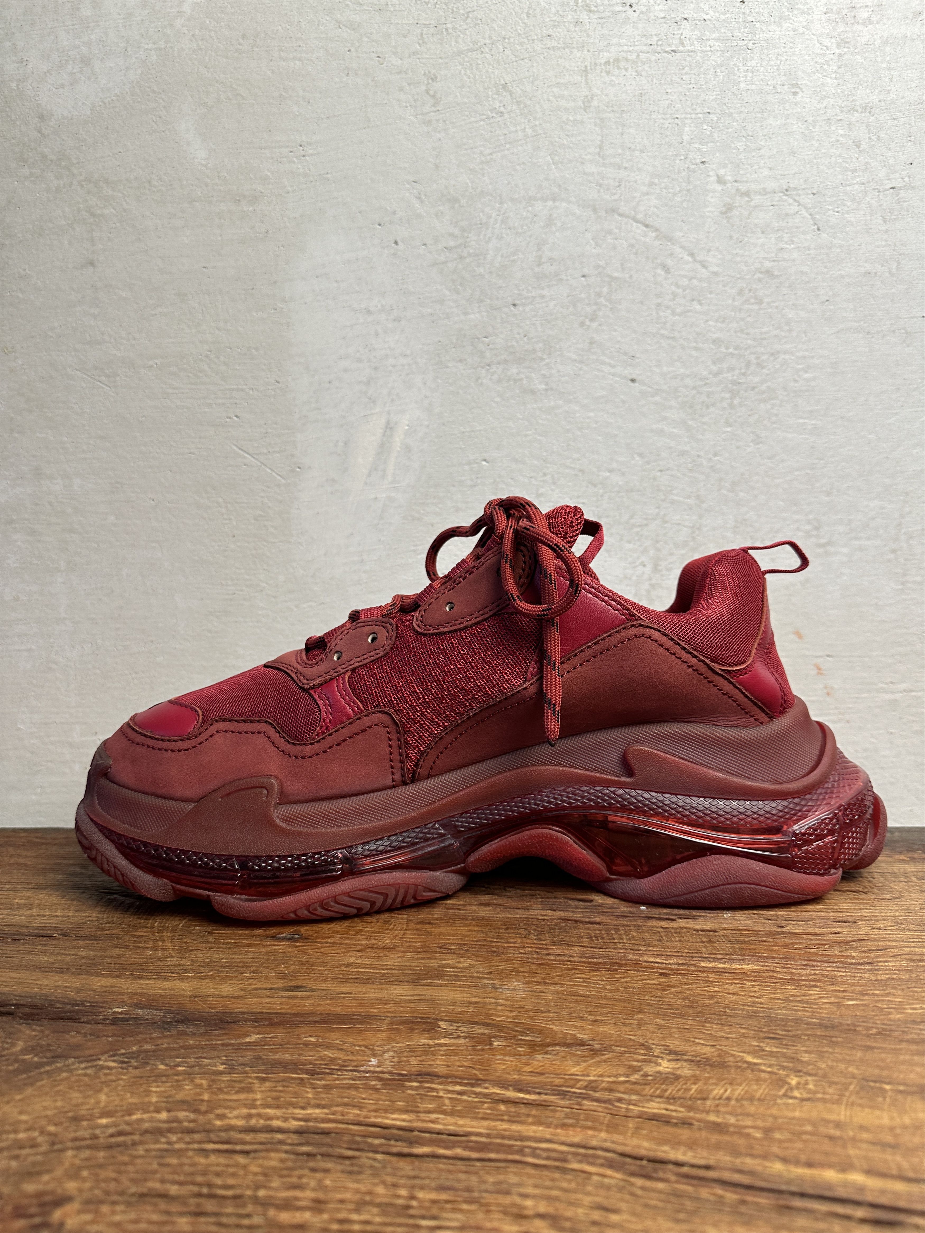 Balenciaga Balenciaga Triple S Clear Sole Red Size US 11 / EU 44 - 3 Thumbnail