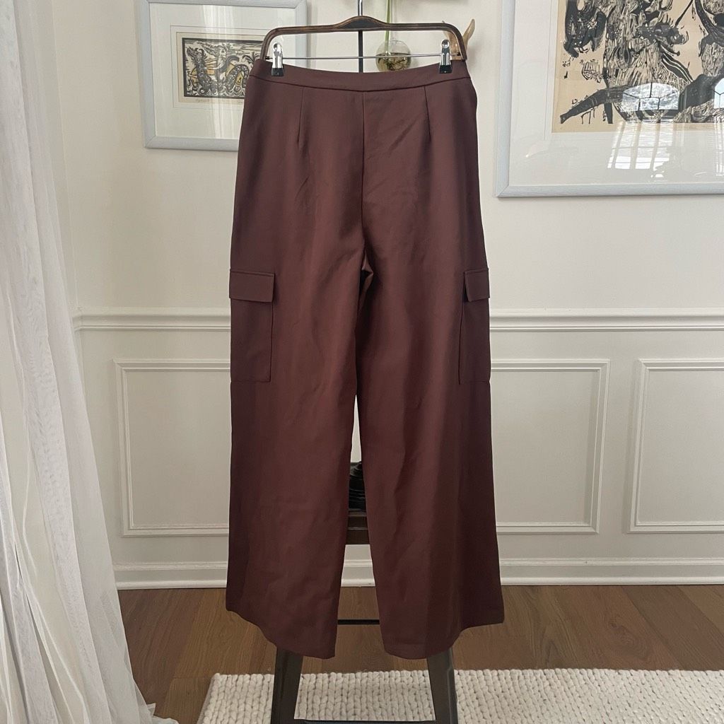 Other NWT OGL Move Brown Wide Leg Cargo Pants $65 L Size 30" / US 8 / IT 44 - 5 Thumbnail