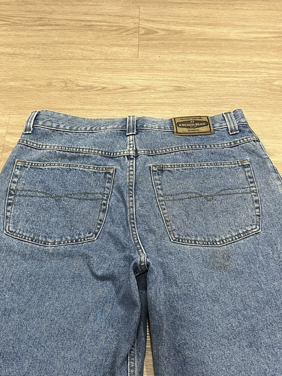Anchor Blue Vintage Anchor Denim Shorts Mens 36 Baggy Jorts Skater Y2K Size US 36 / EU 52 - 7 Thumbnail