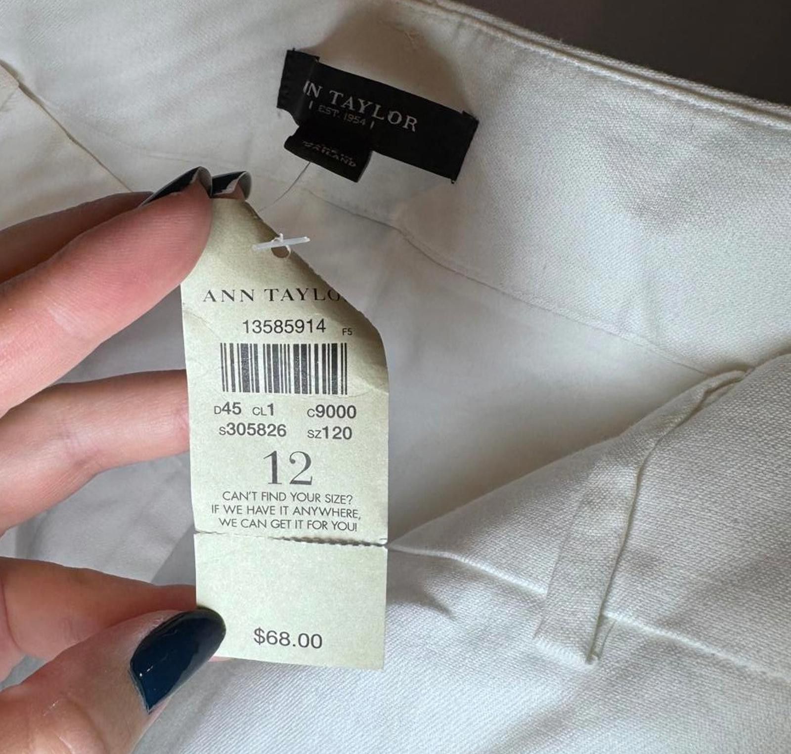 Ann Taylor Ann Taylor Women's White Shorts - Size 12 Size 34" / US 12 / IT 48 - 4 Thumbnail