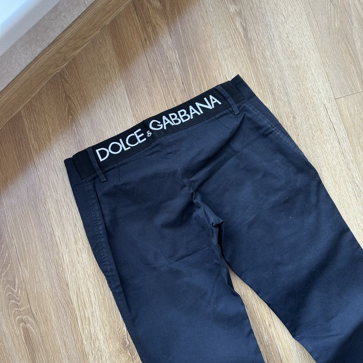 Dolce & Gabbana 2000s Vintage Dolce&Gabbana Low Waist Classic Trousers Pants Size 26" / US 2 / IT 38 - 2 Thumbnail