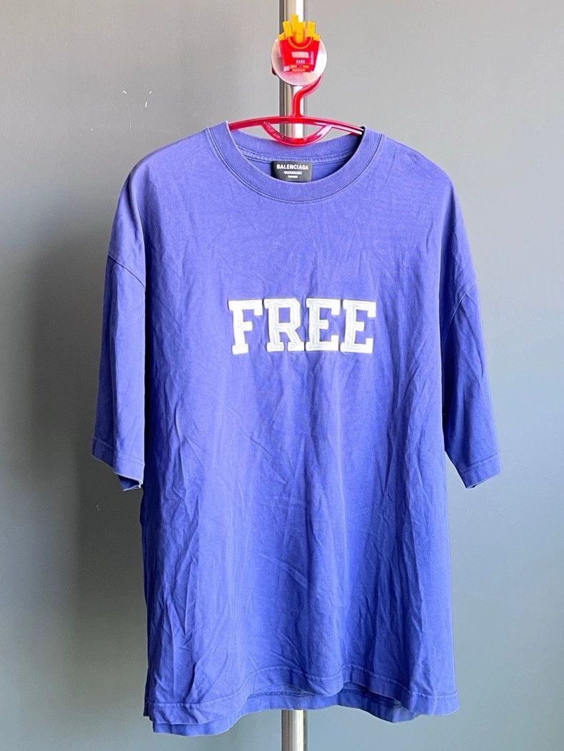 Balenciaga Embroidered Logo Short Sleeve Tee - dmc