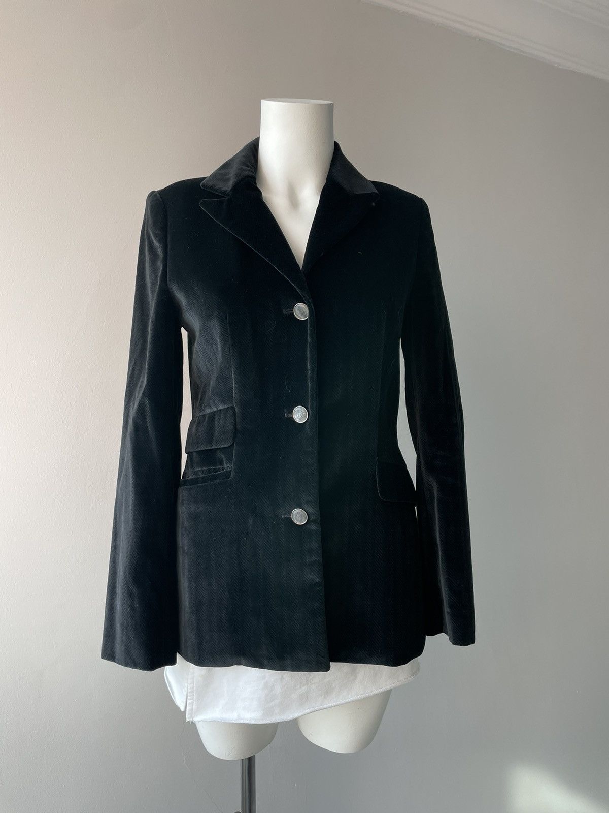 image of Versace Blazer in Black, Women's (Size Small)