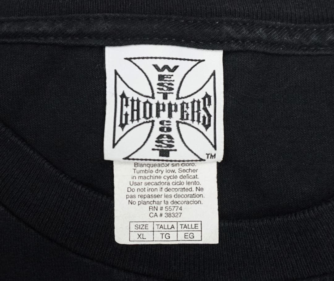 Vintage 90's West Coast Chopper 長袖Tシャツ ビンテージ Size US XXS / EU 40 - 5 Thumbnail