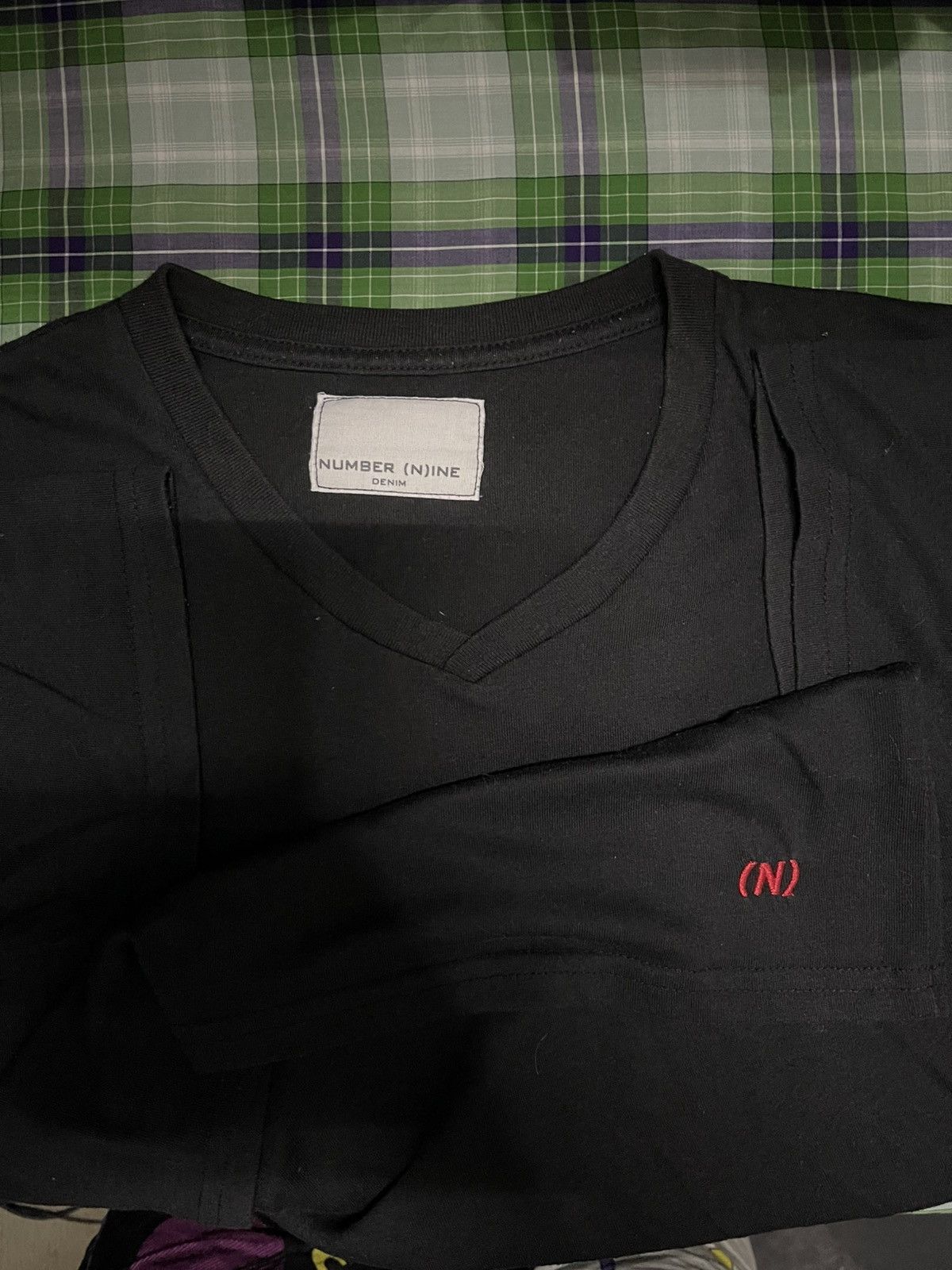 Designer × Japanese Brand × Number (N)ine NUMBER NINE BLACK (N) VNECK Size US M / EU 48-50 / 2 - 3 Thumbnail
