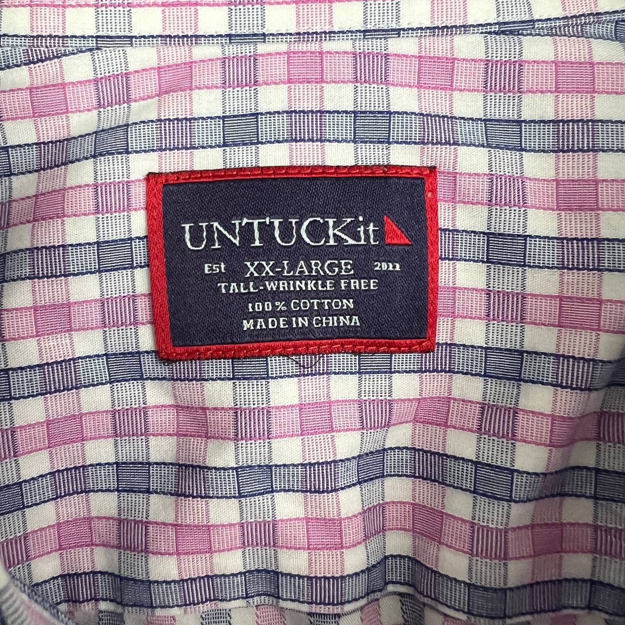 UNTUCKit UNTUCKit Button Up Shirt Men XXL Plaid Cotton Wrinkle Free Size US XXL / EU 58 / 5 - 3 Thumbnail