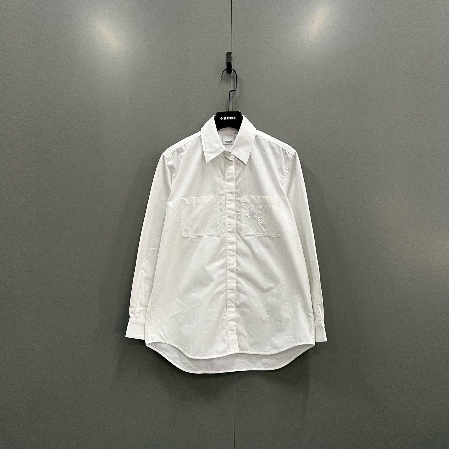 Burberry Burberry Embroidered White Shirt xxs Men Size US XXS / EU 40 - 1 Thumbnail