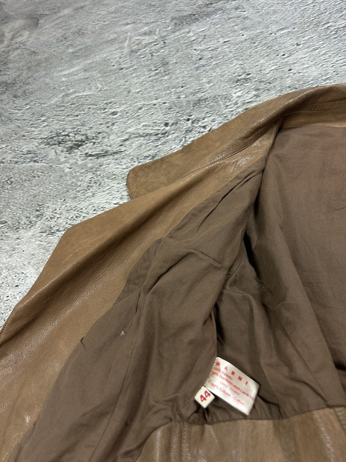 Marni Marni lamb leather jacket ramones brown Size M / US 6-8 / IT 42-44 - 5 Thumbnail