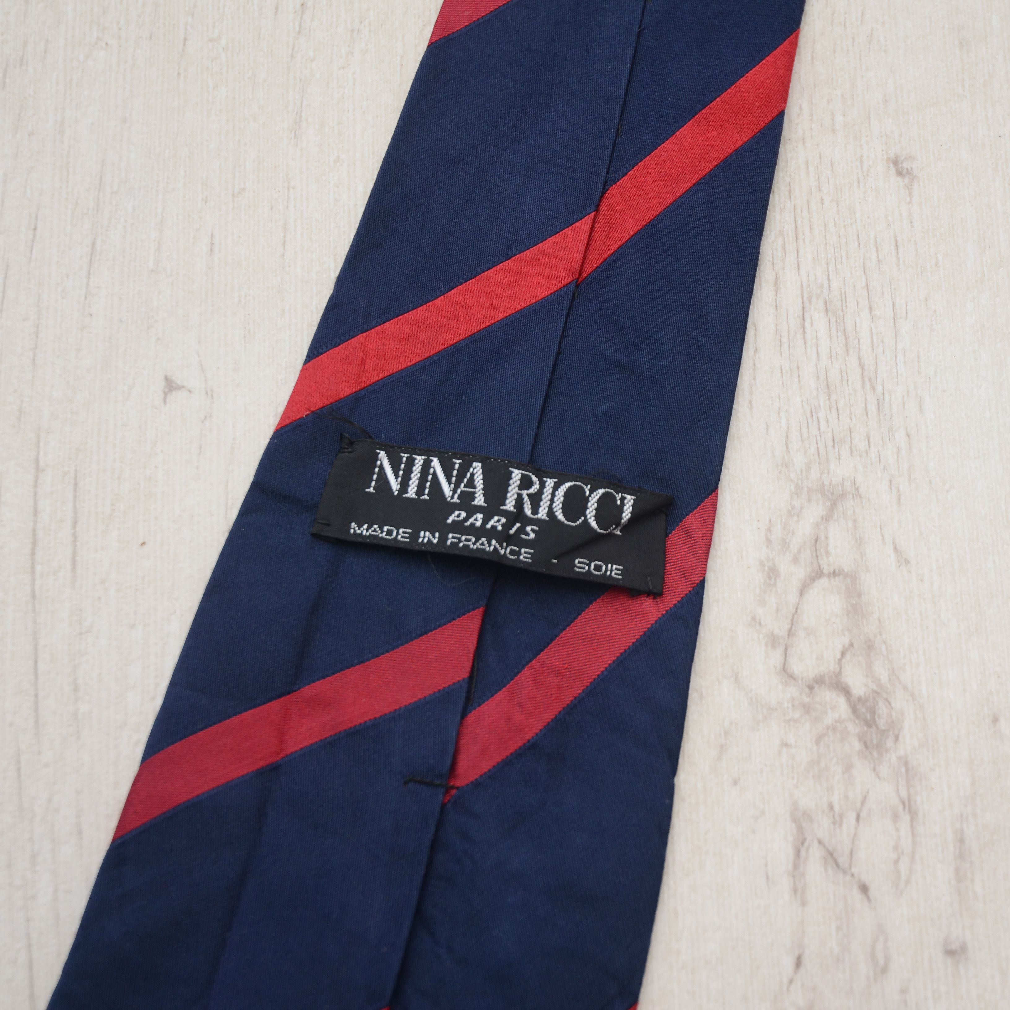 Designer × Vintage Vintage Authentic NINA RICCI Tie Striped Print Design Rare Size ONE SIZE - 7 Thumbnail