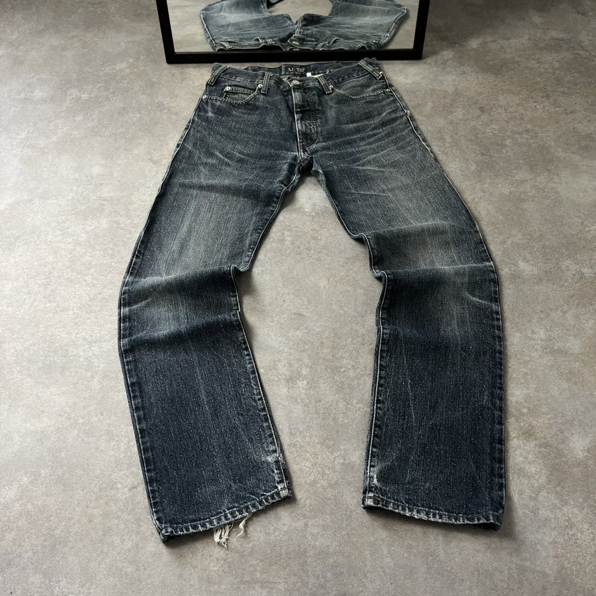 Armani ARMANI VINTAGE METAL LOGO JEANS IF SIX WAS NINE LGB GLAMOUR Size US 32 / EU 48 - 2 Thumbnail