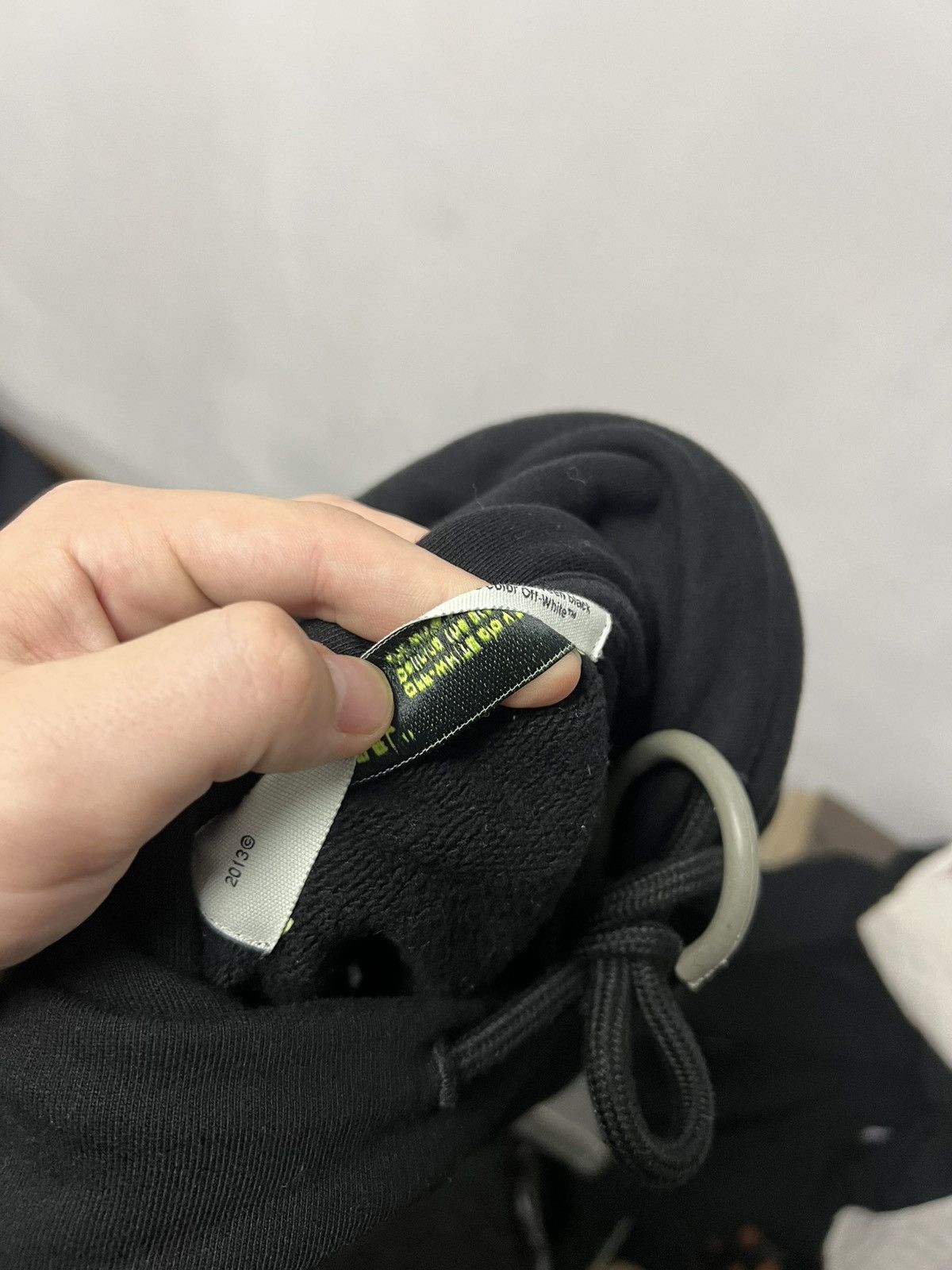Off-White Off-White Airport Tape Balck Hoodie Size US XS / EU 42 / 0 - 4 Thumbnail