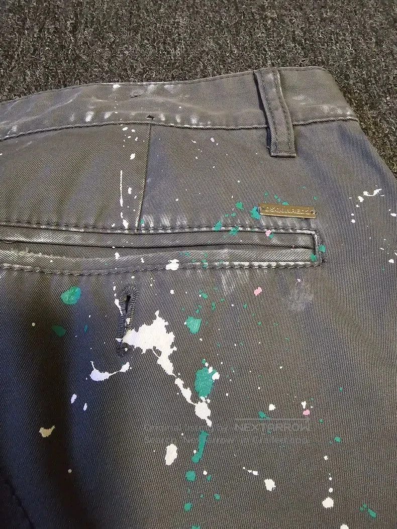Dsquared2 DSQUARED2 Men's Paint Splatter Chino Pants. Size US 34 / EU 50 - 4 Thumbnail