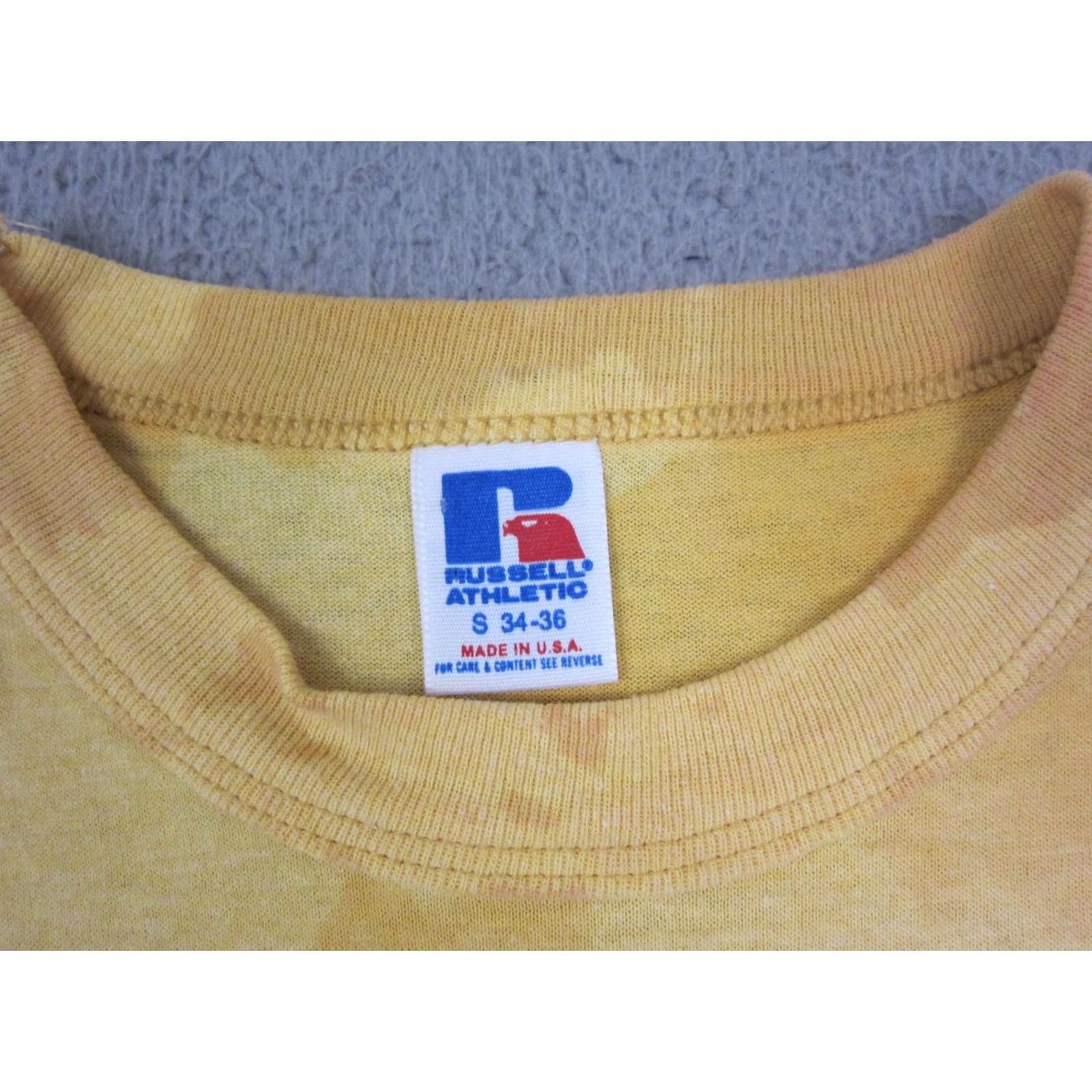 Russell Athletic VINTAGE Russell Athletic Shirt Mens S Yellow Indy 500 Co-Rookie of the Year USA Shirt Size US S / EU 44-46 / 1 - 6 Thumbnail