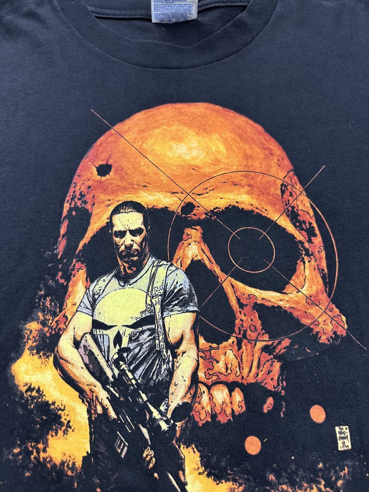 Marvel Comics Crazy Y2K Marvel Comics The Punisher Full Print T-Shirt Size US XL / EU 56 / 4 - 5 Thumbnail